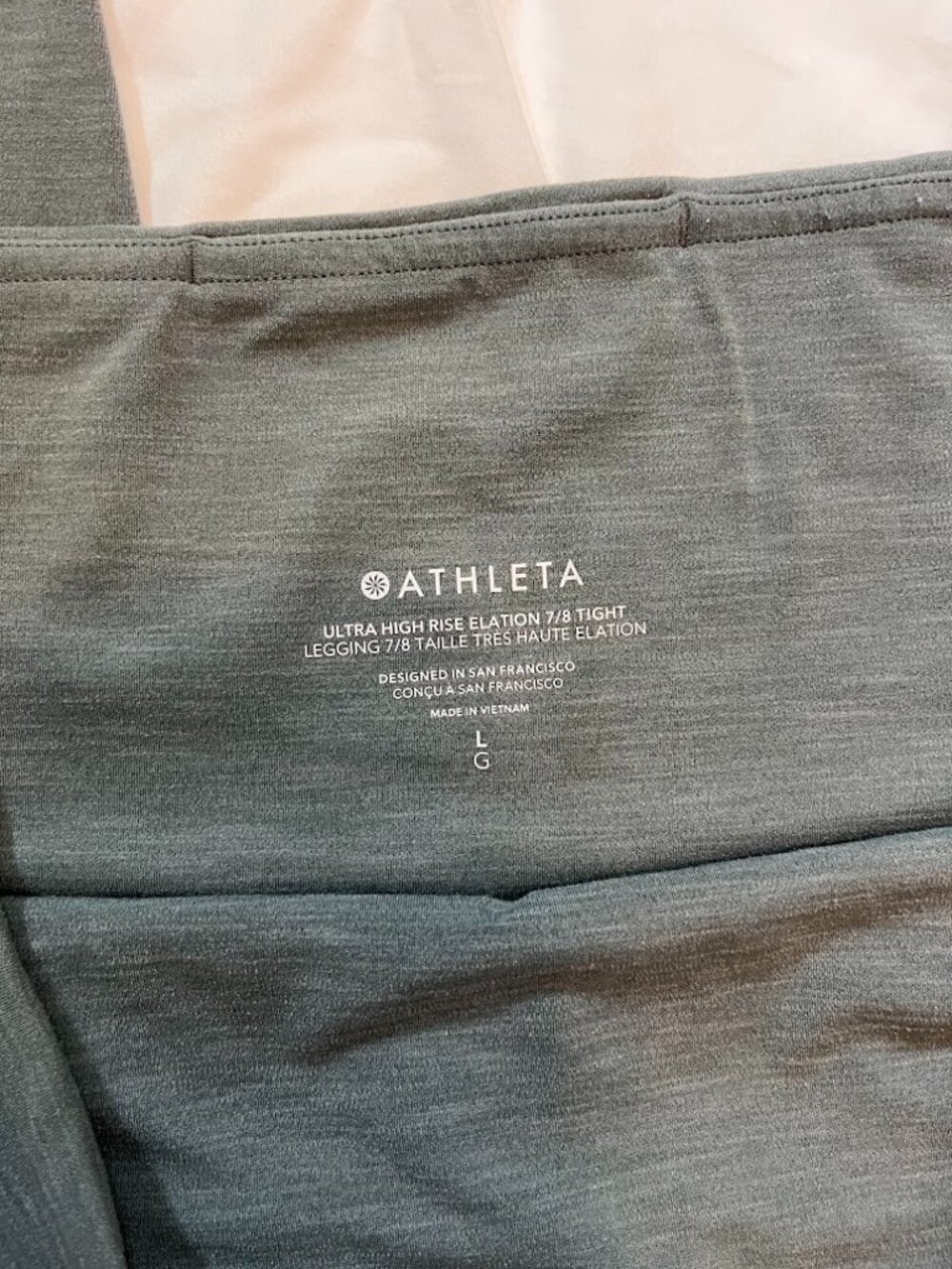 Athleta Salutation Stash Pocket 7/8 Tights Charcoal Grey XS High Rise - Picture 2 of 6